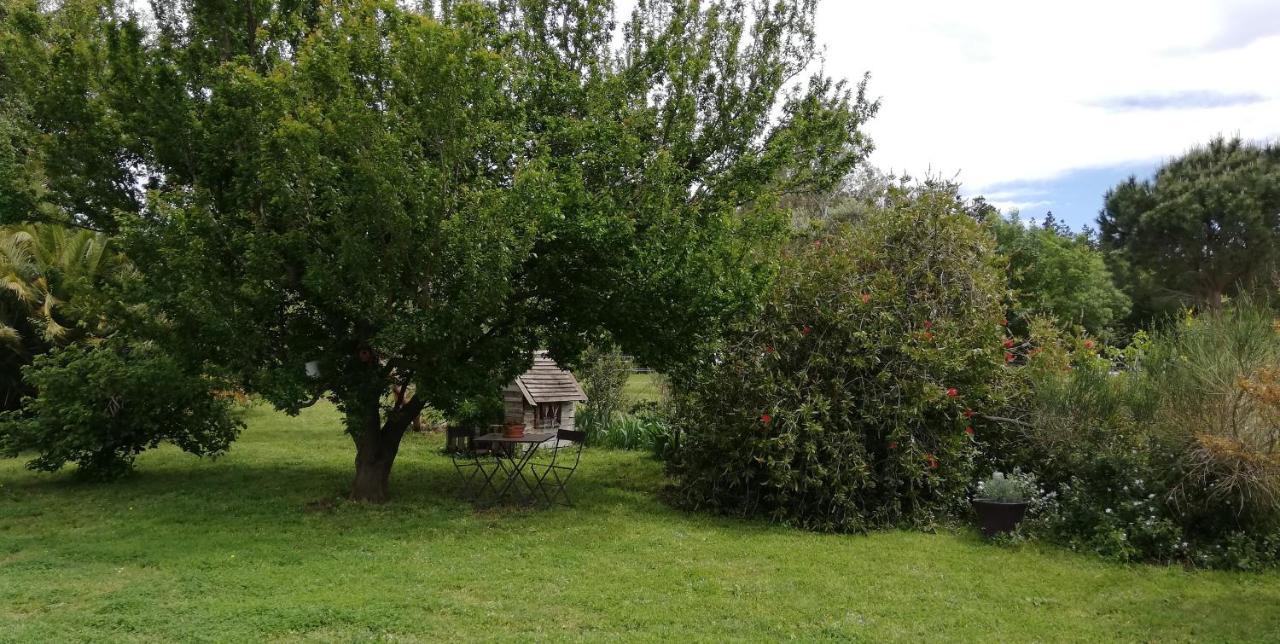 Gasthaus Roulotte En Bois Sud France Le Soler Exterior foto